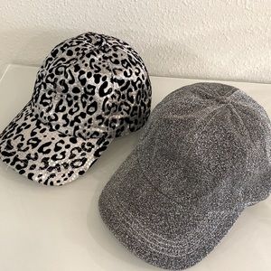 Leopard Print Cap - Silver cap